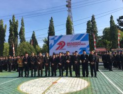 Ketua DPRD BU Parmin, S.I.P., Hadiri Upacara Peringatan HUT Bhayangkara Ke – 79 Polres BU