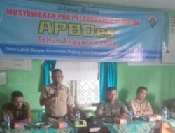 Pemerintah Desa Lubuk Banyau Musyawarah Kegiatan APBDES Tahun 2026